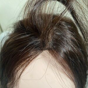 Human Hair Topper 10-12”, Brown/Dark Brown Jon Renau